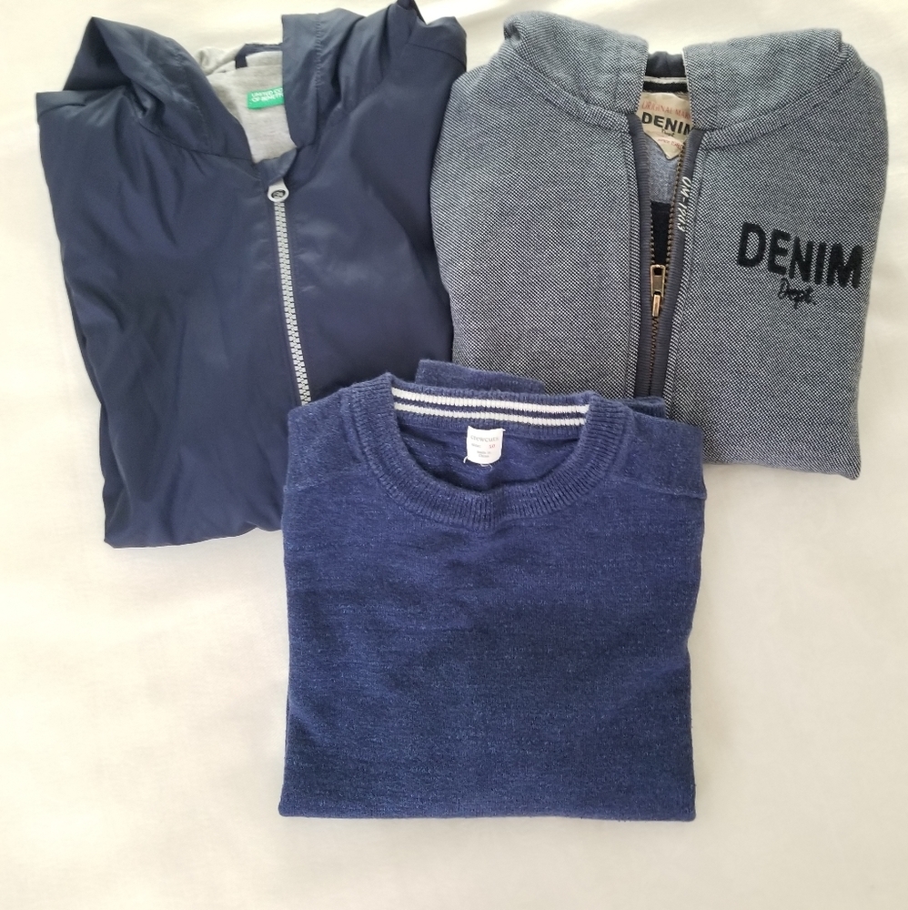 Bundle of 3 Boys Hoodies & Pullover Size 10